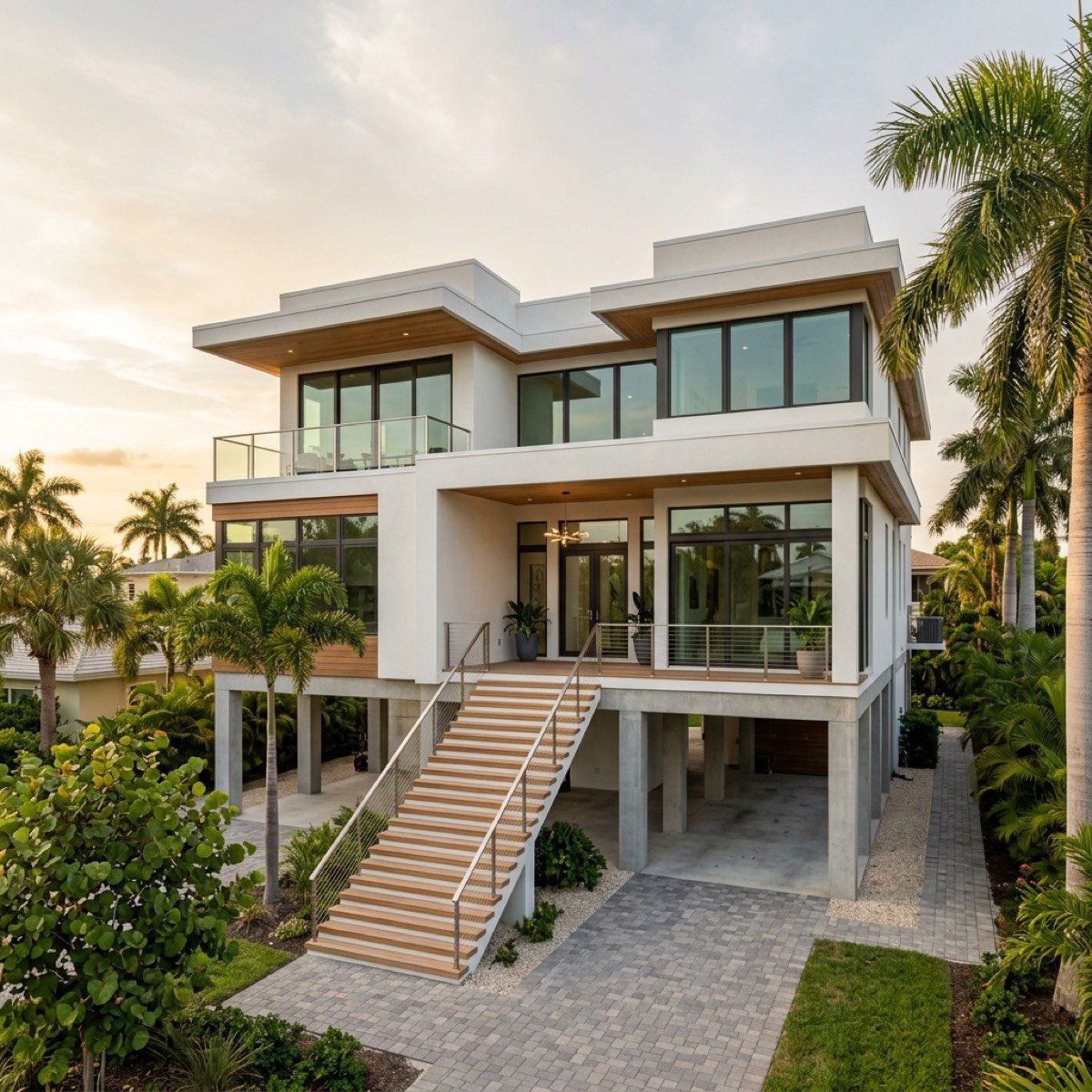 Modern
Coastal Contemporary elevated home