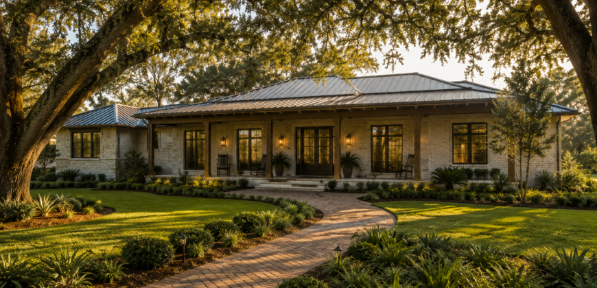 Florida Ranch / Single-Story Custom Home