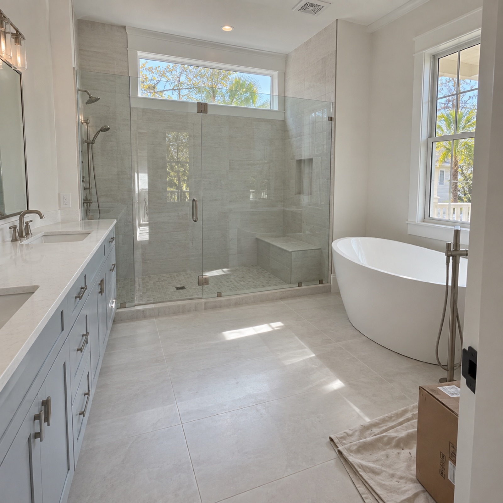 Coastal home primary suite concept
