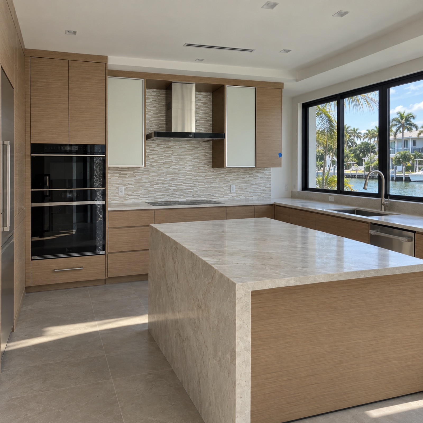 Waterfront custom home kitchen concept