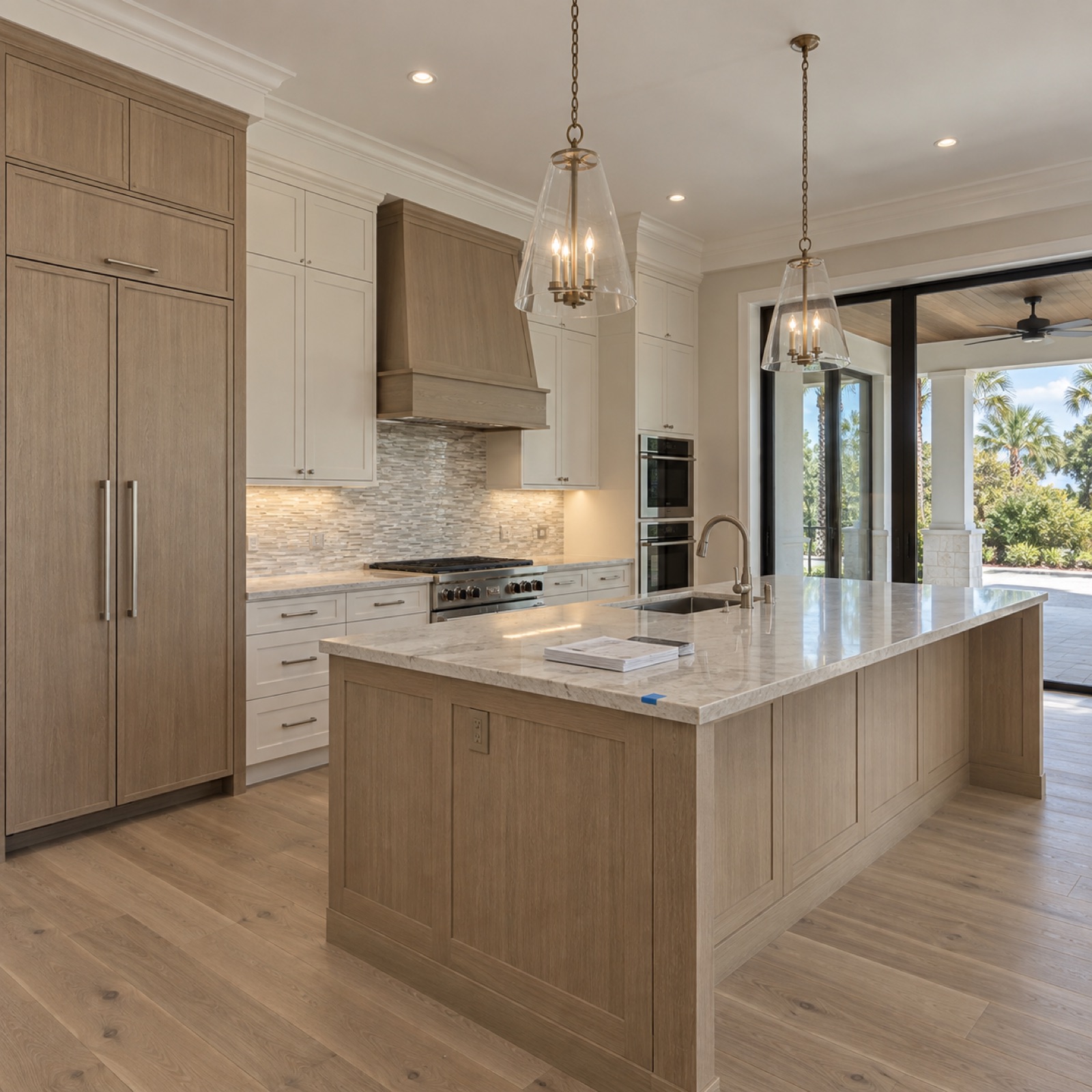Sarasota coastal estate kitchen design