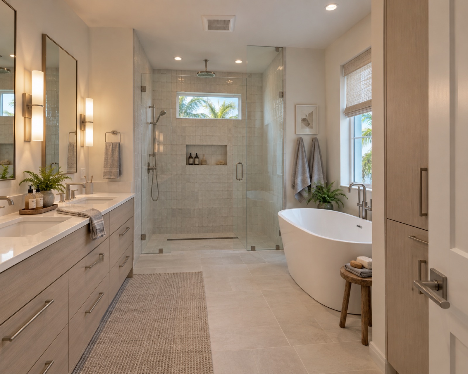 Spa-inspired Florida primary bathroom renovation